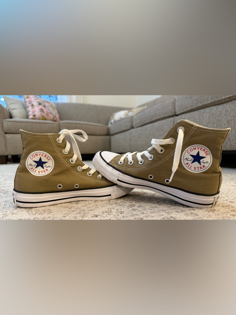Converse All Stars High Top Sneakers Sz 6.5 Unisex Brown